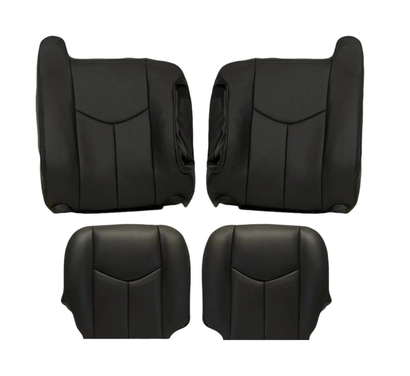 2003-2007 Chevy Silverado/Avalanche Seat Cover in Dark Gray: Choose Leather or Vinyl - Auto Seat Replacement