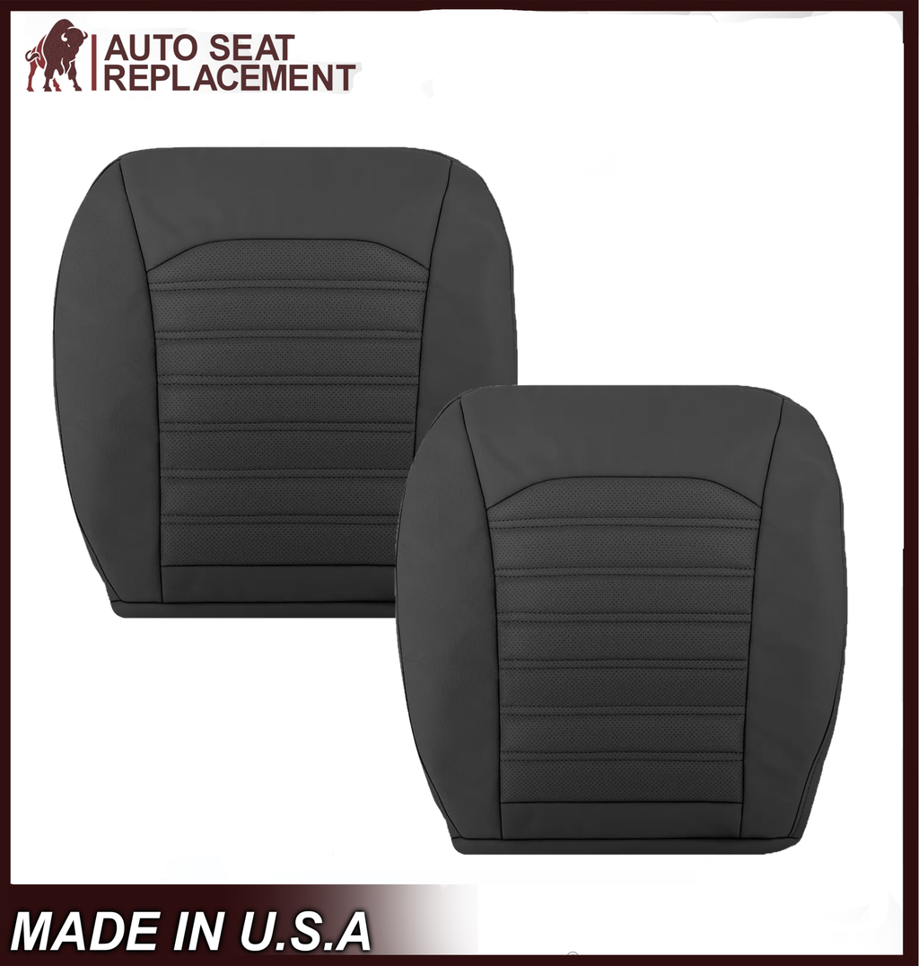 2013 - 2017 Ford Fusion Bottom Replacement Leather Seat Cover in Black - Auto Seat Replacement
