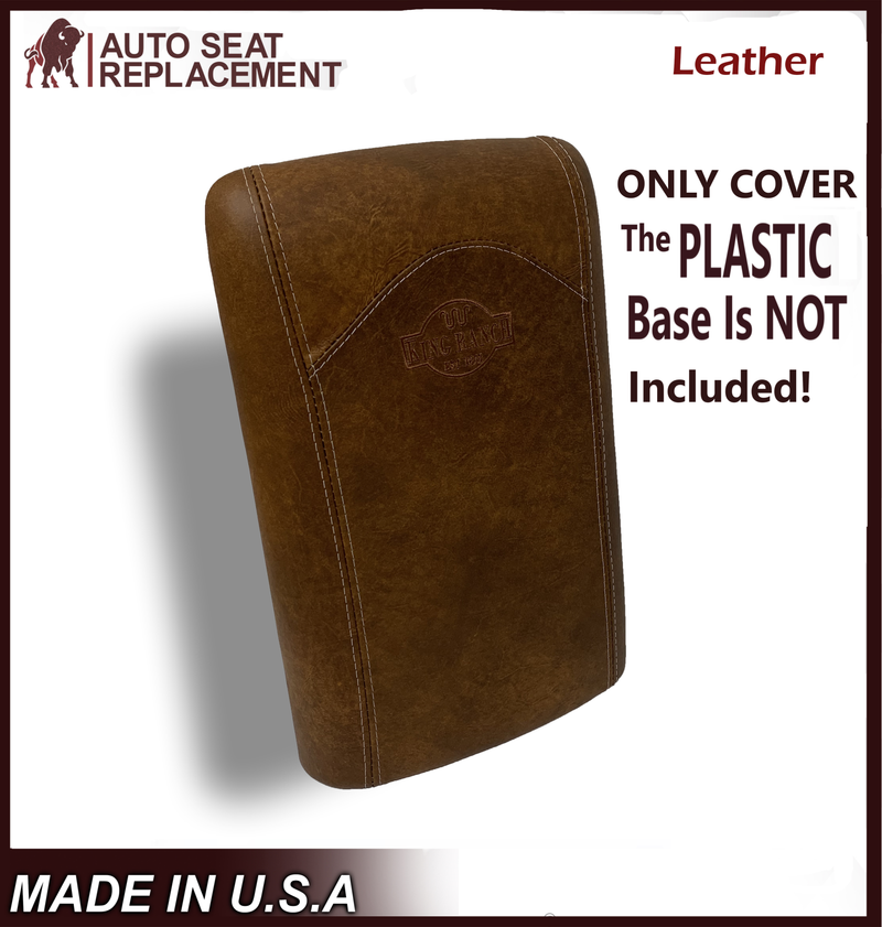 2003 - 2006 Ford Expedition Center Console Arm Rest LEATHER Lid Cover King Ranch - Auto Seat Replacement