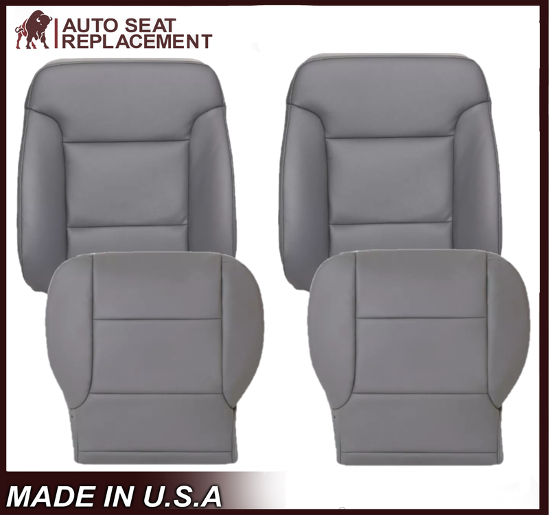2019 - 2024 Chevy Silverado 4500HD 5500HD 6500HD WORK TRUCK Seat Covers In Gray - Auto Seat Replacement