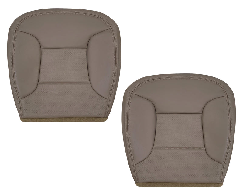 1992 - 1996 Ford Bronco Eddie Bauer Synthetic Leather Seat Cover In Mocha Tan driver passenger bottom top