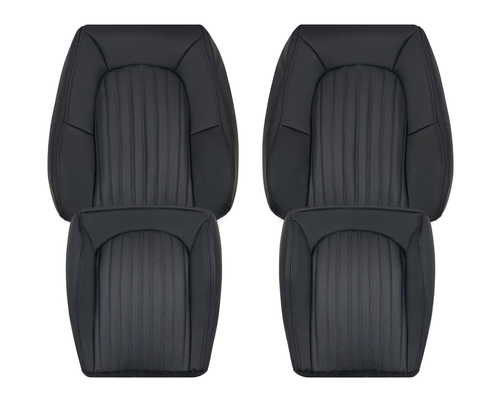 1999-2004 Ford Mustang 2001 Bullitt Replacement Seat Covers In Ebony Black