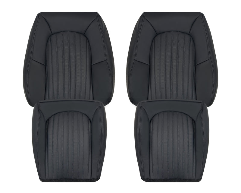 1999-2004 Ford Mustang 2001 Bullitt Replacement Seat Covers In Ebony Black