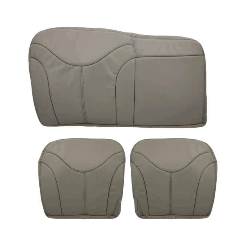 2000-2002 GMC Yukon XL Rear Back Captain Seat 50/50 or Bench Seat 60/40 Bottom Seat Cover Tan - Auto Seat Replacement