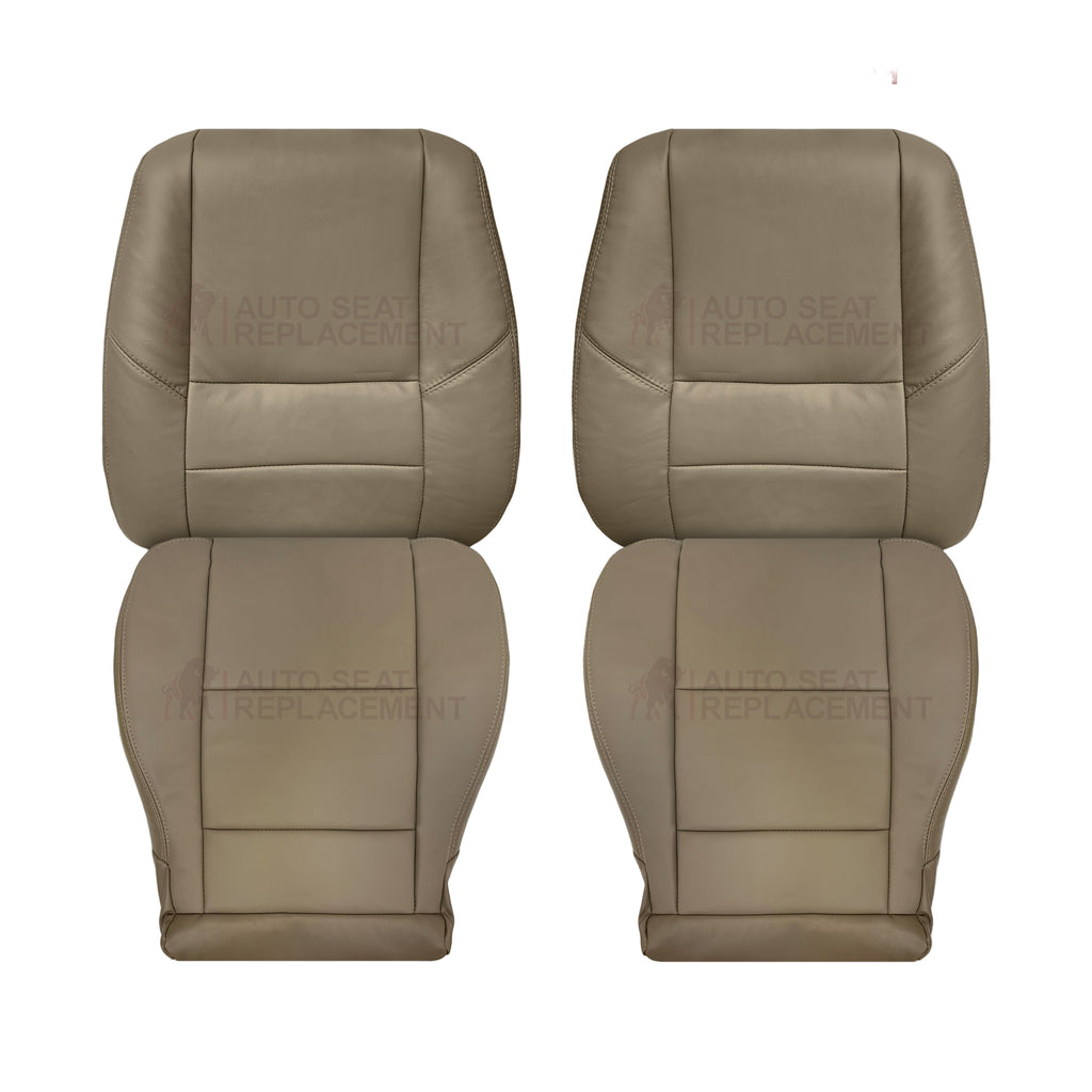 2001 - 2007 Toyota Tundra Driver OR Passenger Side Top and Bottom Replacement Seat Covers In Tan: Choose your material - Auto Seat Replacement