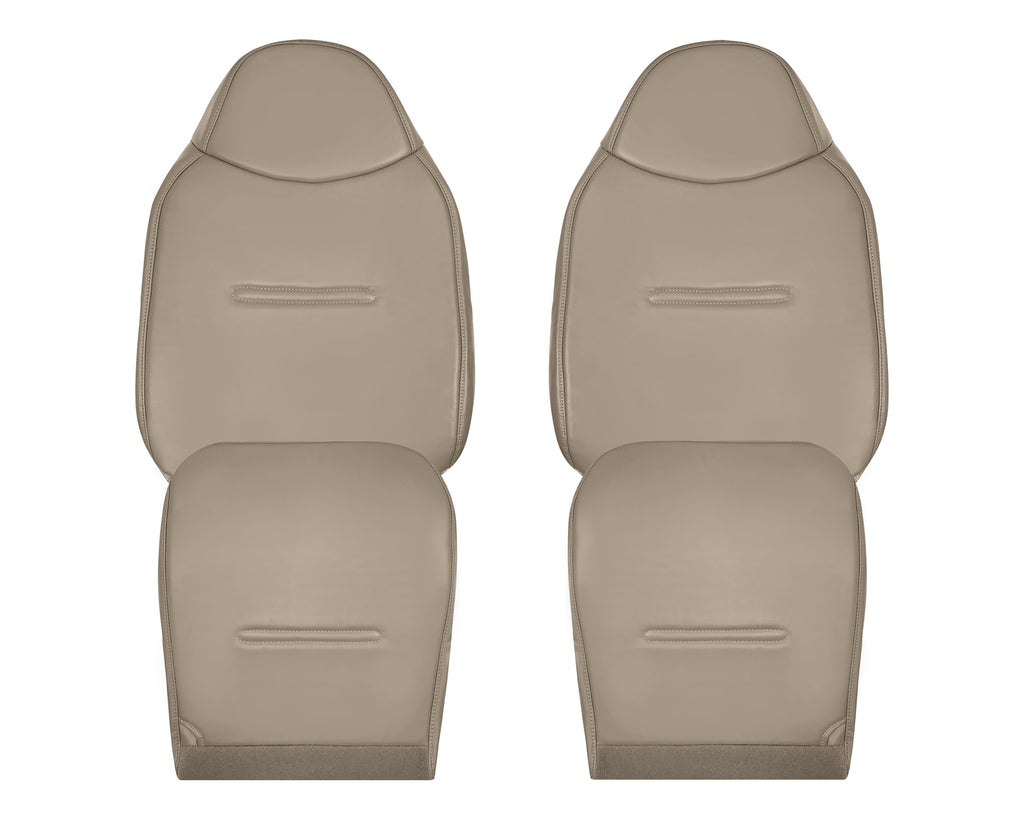 2002 - 2007 Ford F250 F350 F450 F550 Work Truck Super Duty XL Replacement Seat Covers in Tan Vinyl