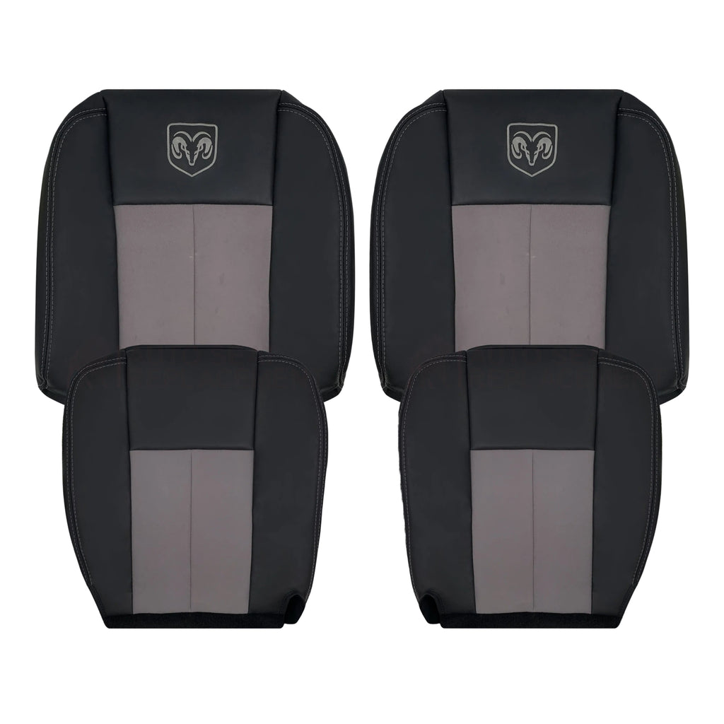 2004 Dodge Ram 1500 SLT Leather Seat Cover Black Dark Gray