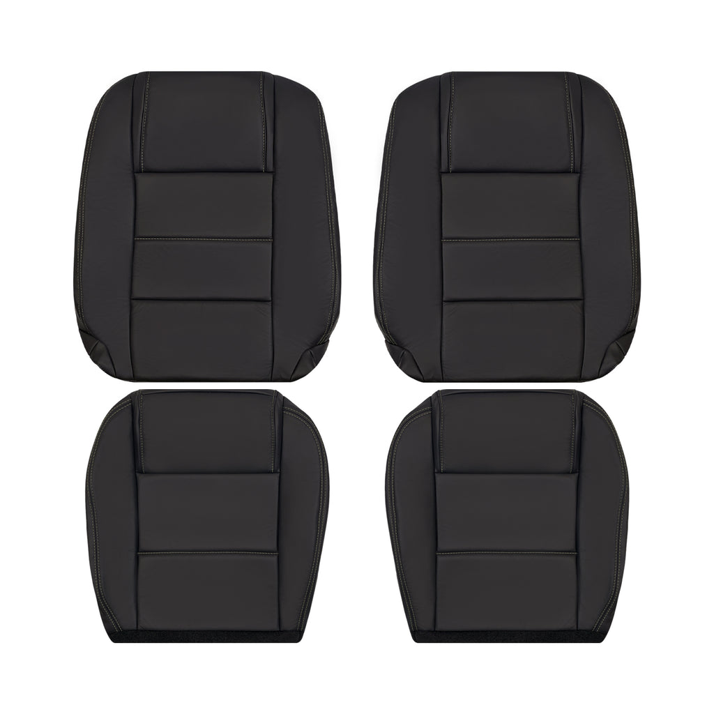 2005-2009 Ford Mustang Coupe GT V6 black leather replacement seat covers