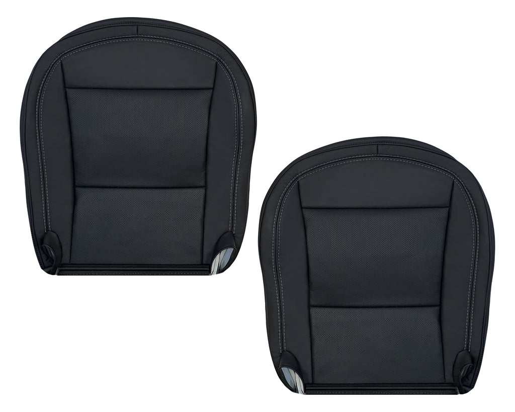 2005 - 2013 Chevy Corvette Z7 Genuine Leather OR Synthetic Leather Replacement Seat Covers In Black