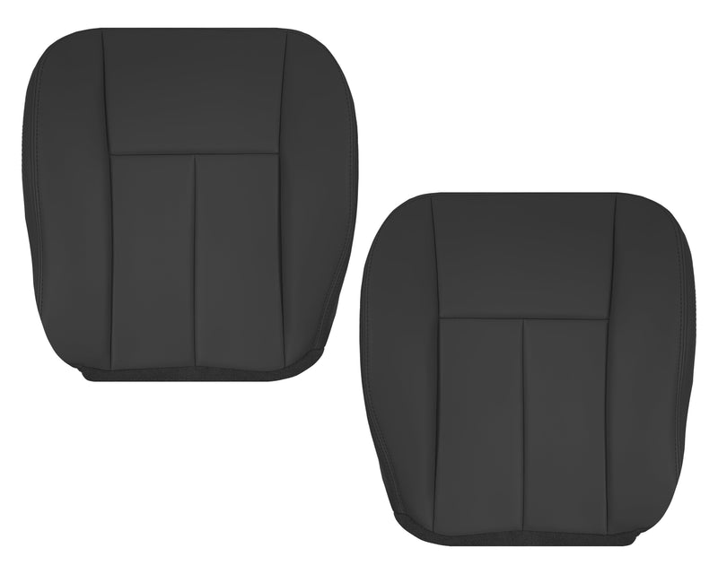 2005 to 2009 For Saab 9-7X SUV Front Base Bottom Syn. Leather Seat Cover In Black