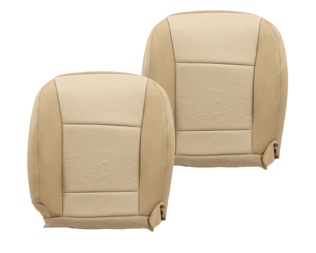 2006-2010 Mercury Mountaineer Leather Replacement Bottom Seat Covers In 2 Tone Tan