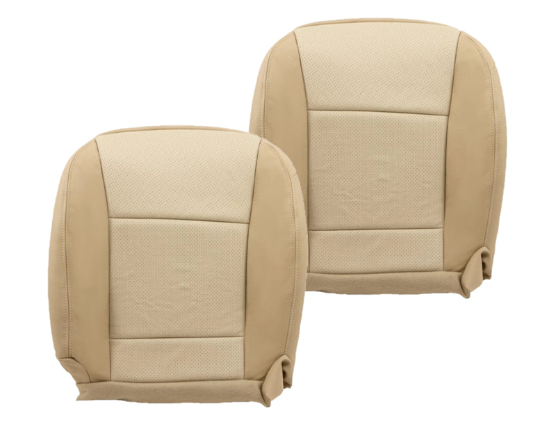 2006-2010 Mercury Mountaineer Leather Replacement Bottom Seat Covers In 2 Tone Tan