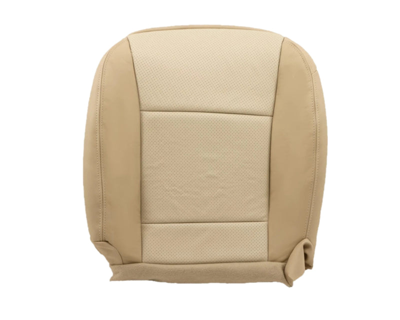 2006-2010 Mercury Mountaineer Leather Replacement Bottom Seat Covers In 2 Tone Tan driver passenger bottom