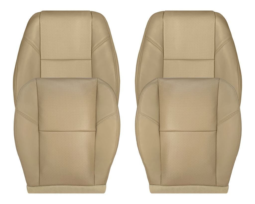 thumbnail image 2 of Saddle Brown Vinyl Seat Cover Set For 2008-2014 Cadillac Escalade ESV – Front Bucket 2 of 6