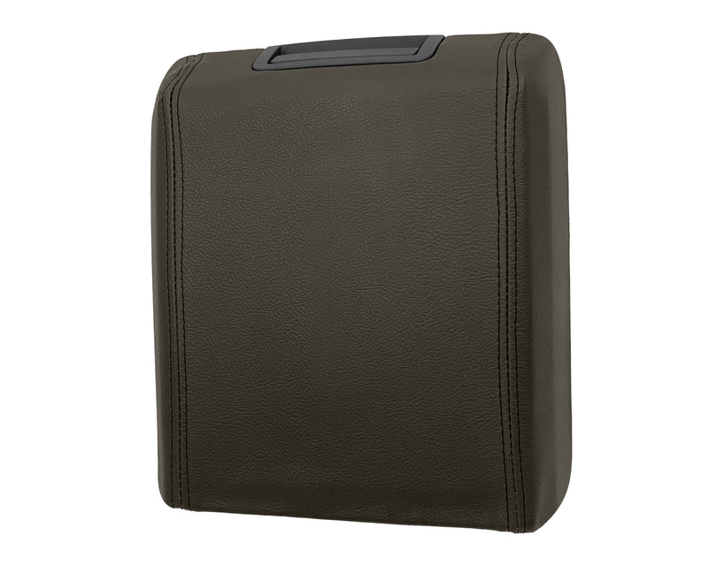 2007 - 2014 Ford Expedition Eddie Bauer Center Console Lid Cover In Brown Synthetic Leather