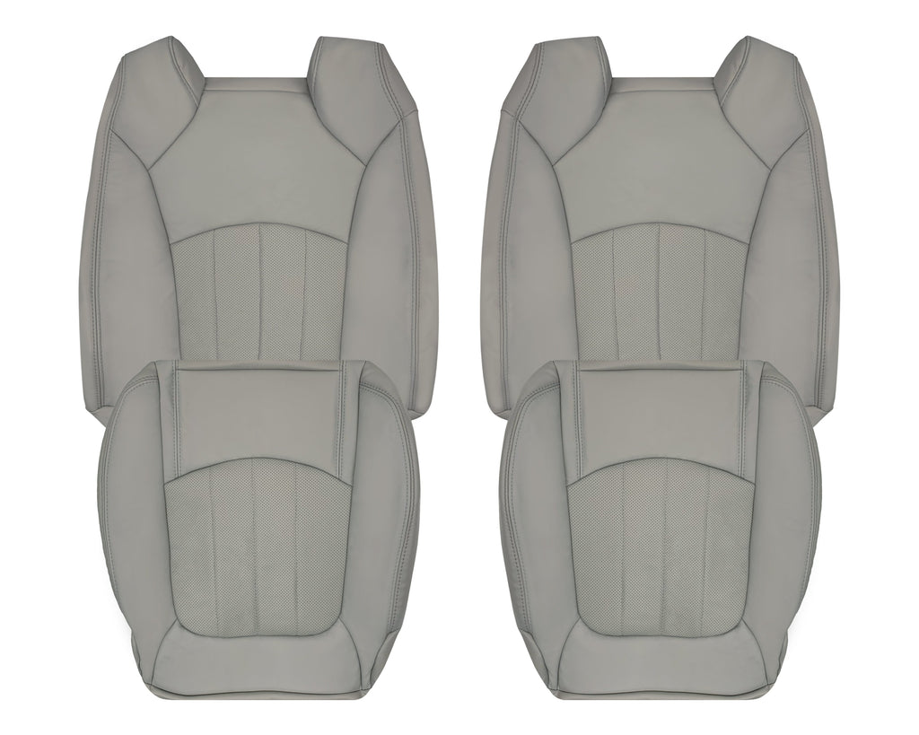 2007_2012 GMC Acadia SLT Replacement Leather Seat Cover In Gray