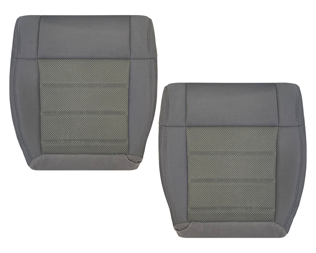 2008-2010 Jeep Wrangler Unlimited Sport-Bottom Replacement Cloth Seat Cover Gray