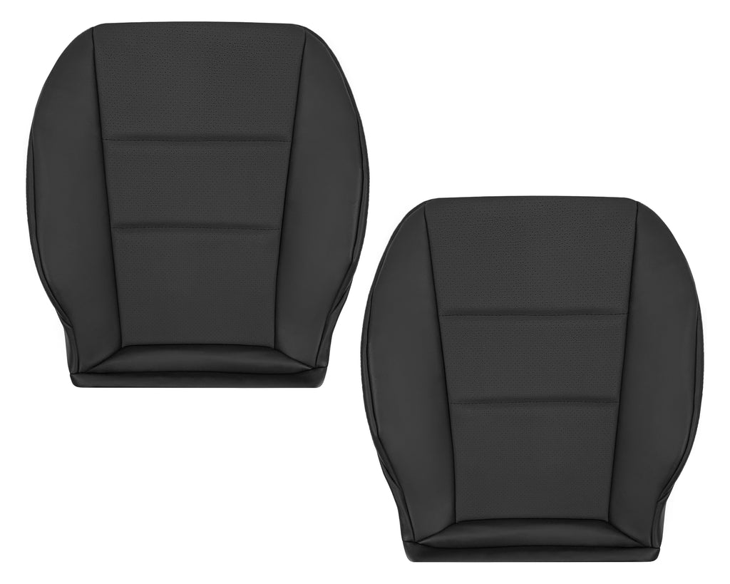 2008-2012 Mercedes Benz GLK250, GLK-350 Driver OR Passenger Bottom Replacement Leather Seat Cover: Perforated Black