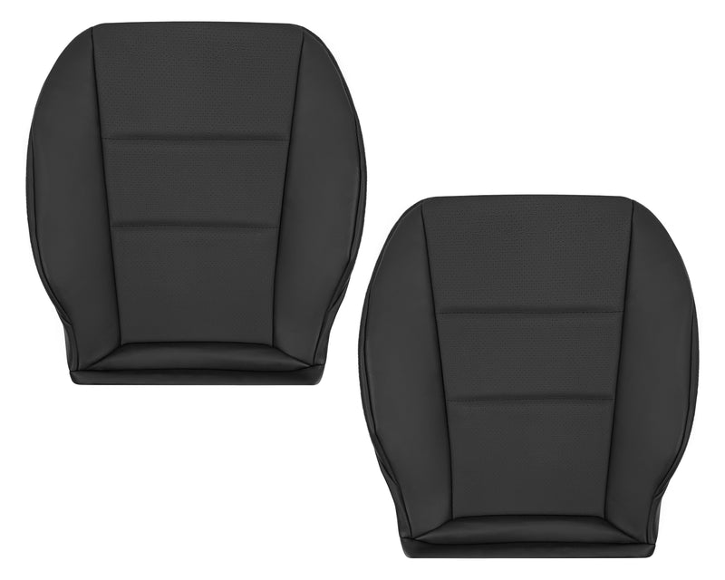 2008-2012 Mercedes Benz GLK250, GLK-350 Driver OR Passenger Bottom Replacement Leather Seat Cover: Perforated Black