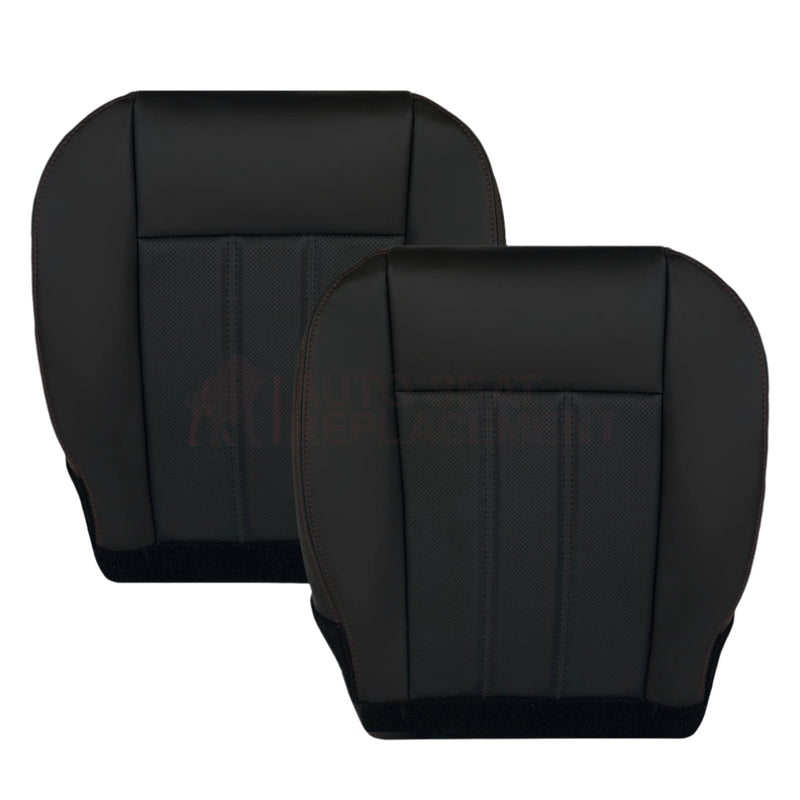 2008 -2020 For Dodge Grand Caravan Front Replacement Seat Cover W/ Red Stitching