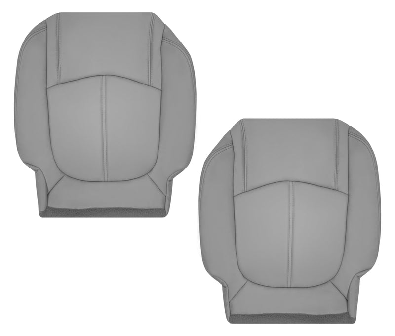 2009-2012 Chevrolet Traverse LT/LTZ Second Row Driver or Passenger Replacement Seat Cover: Non-Perforated, Gray