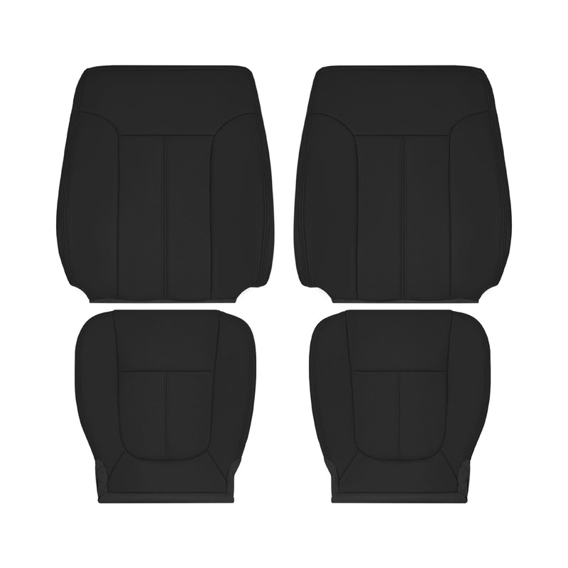 2011-2016 Ford F250 F350 F450 Lariat OEM-Style Black Leather Seat Cover Replacement & Cushion Foam