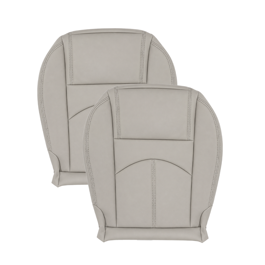 2013-2017 Chevy Traverse LT/LTZ Replacement Driver or Passenger Leather Or Synthetic Leather Seat Covers In Gray
