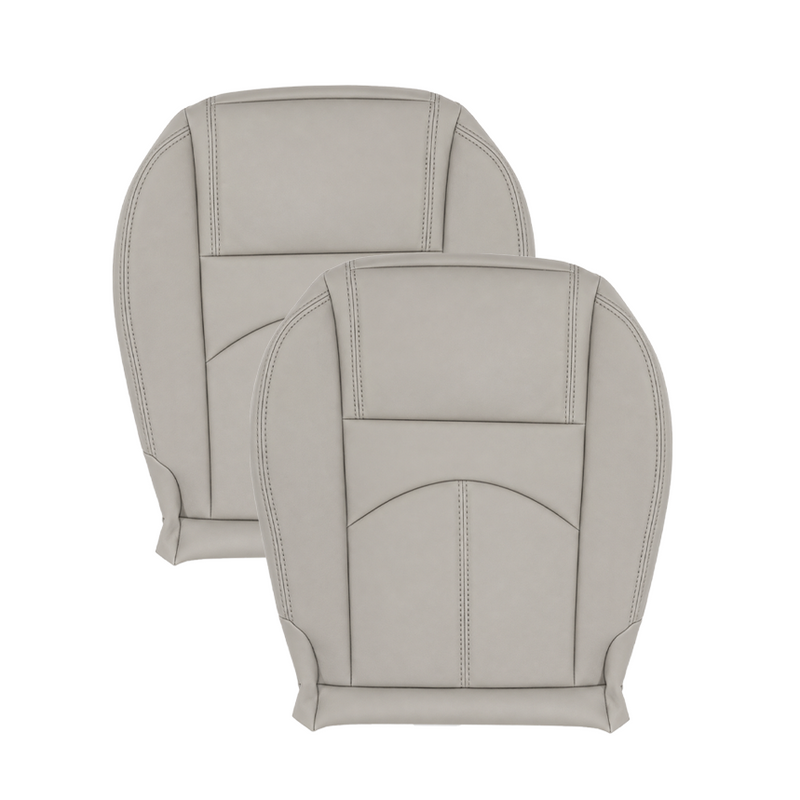 2013-2017 Chevy Traverse LT/LTZ Replacement Driver or Passenger Leather Or Synthetic Leather Seat Covers In Gray