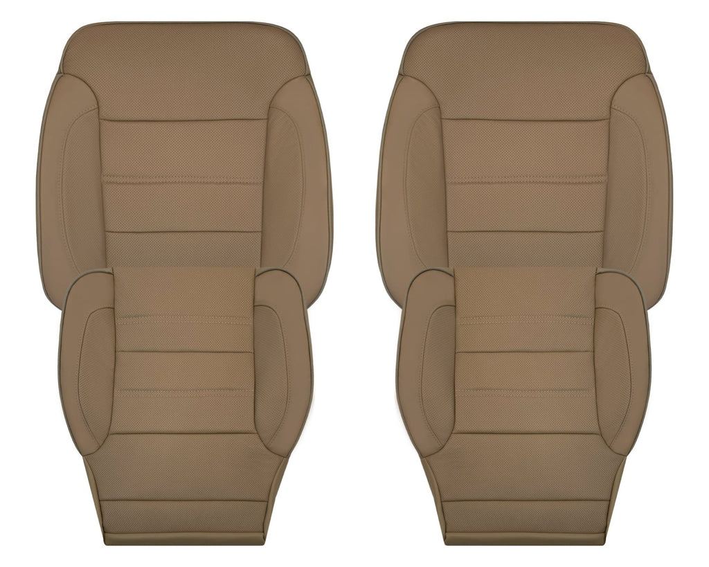 2014-2019 GMC Sierra Denali Perforated Genuine Leather Replacement Seat Cover In Dune