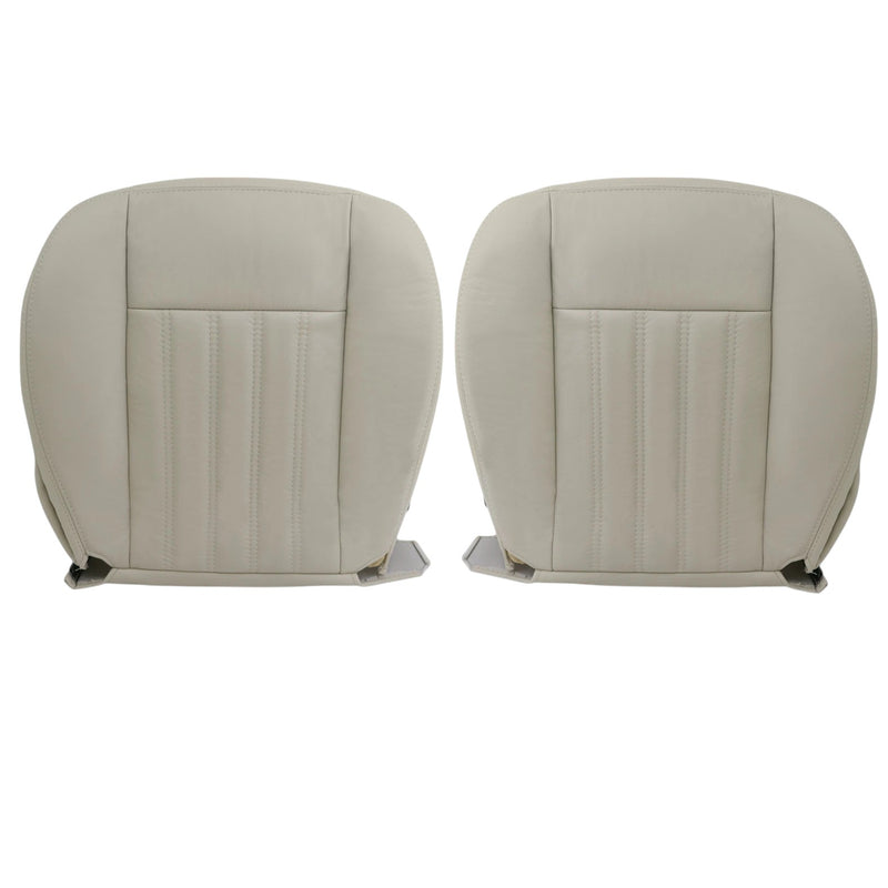 2003 2004 Lincoln Aviator PERFORATED Seat Covers in Light Parchment Tan OR Light Gray: Choose Genuine Leather or Vinyl - Auto Seat Replacement