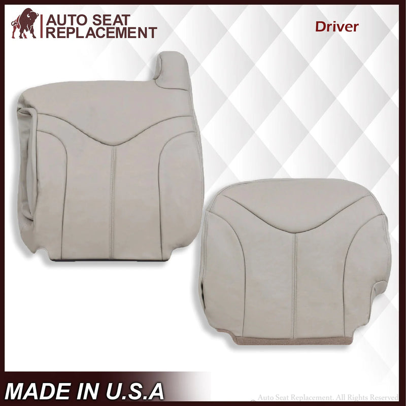 2000-2002 GMC Yukon XL 2nd Row Captain Seat 50/50 Seat Cover in Shale Tan: Choose From Variation