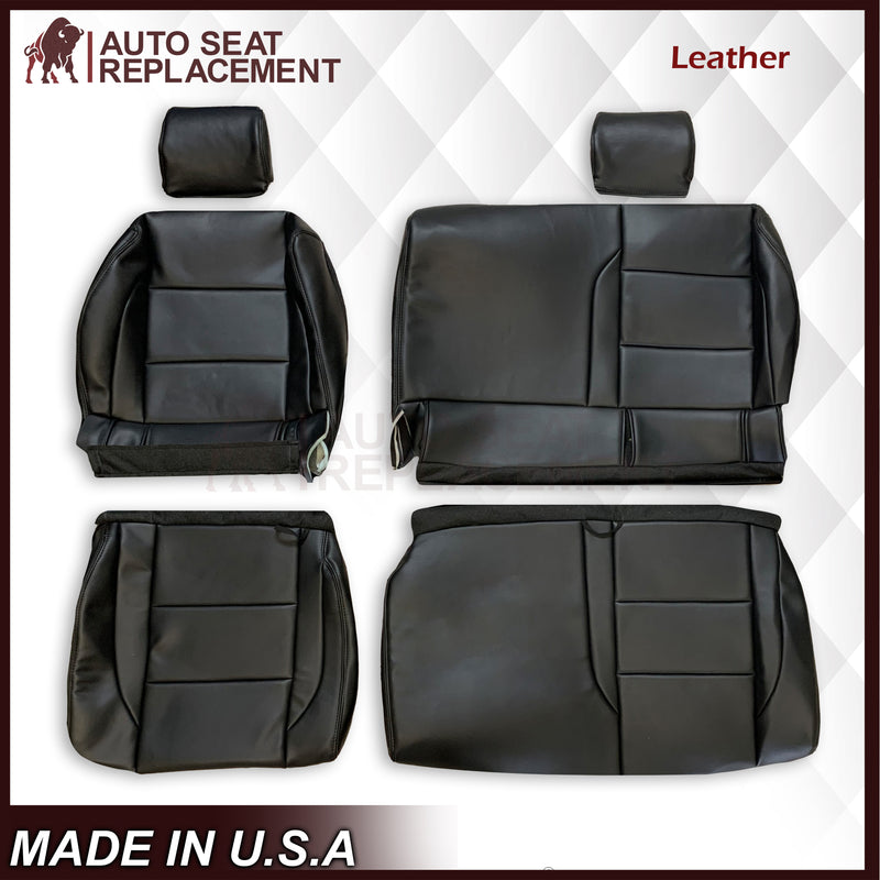 2005-2015 Nissan Titan Second Row Driver and Passenger Side Top and Bottom Seat Covers in Black : Choose from the variants - Auto Seat Replacement