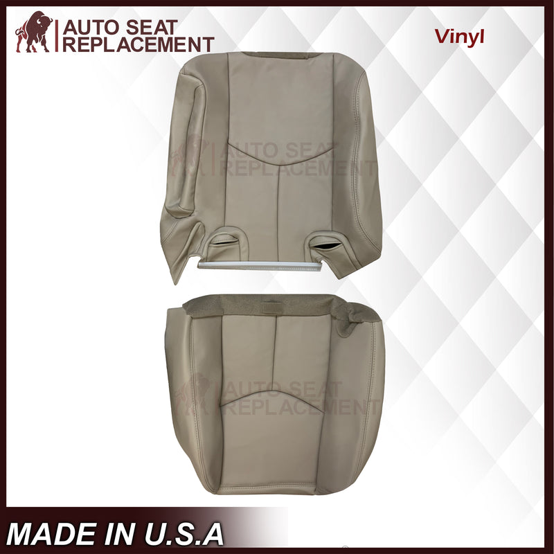 2003 - 2007 Chevy Tahoe Suburban & GMC Yukon Second Row 50/50 Captain Chairs Seat Cover In Light Tan (Shale)  - Choose from variant - Auto Seat Replacement