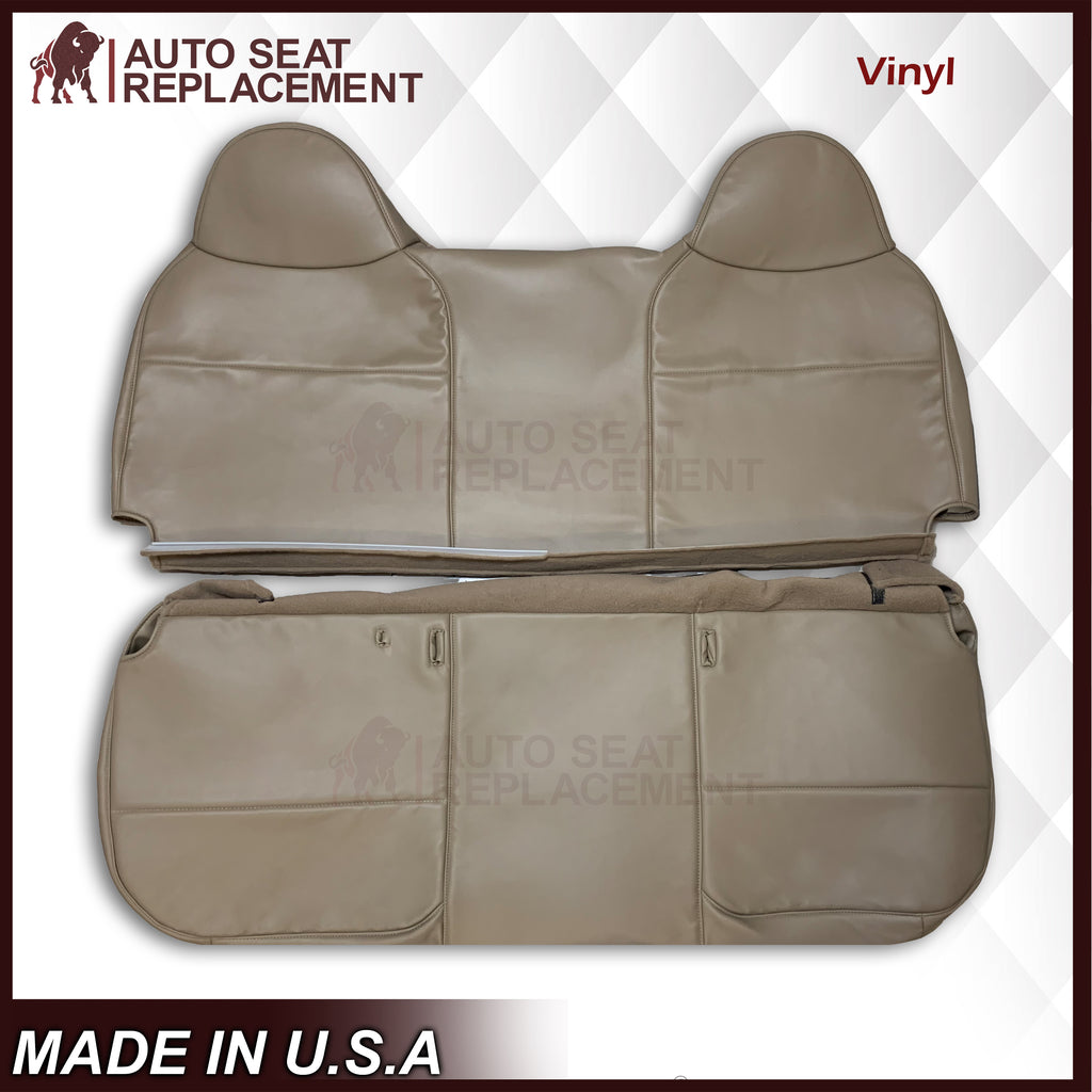 2008-2010 Ford F-250 F-350 F-450 F-550 Super Duty XL Work Truck Seat Cover in Camel Tan: Choose From Variants - Auto Seat Replacement