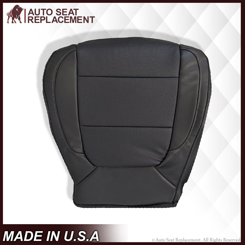 2019-2021 Chevy Silverado & GMC Sierra Perforated Leather Seat Cover Replacement in Black - Auto Seat Replacement