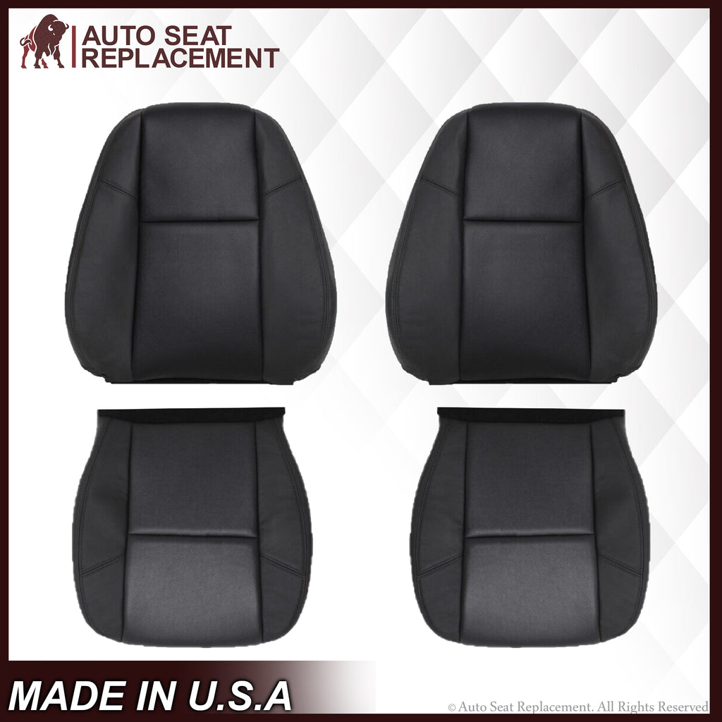 2009-2014 Chevy Tahoe Suburban Perforated Seat Cover in Black: Choose From Variation - Auto Seat Replacement
