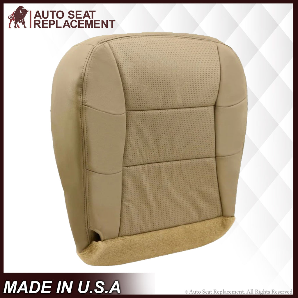 2000 2001 2002 Lincoln Navigator PERFORATED Seat Cover Replacement in Medium Parchment Tan: Choose Leather or Vinyl - Auto Seat Replacement