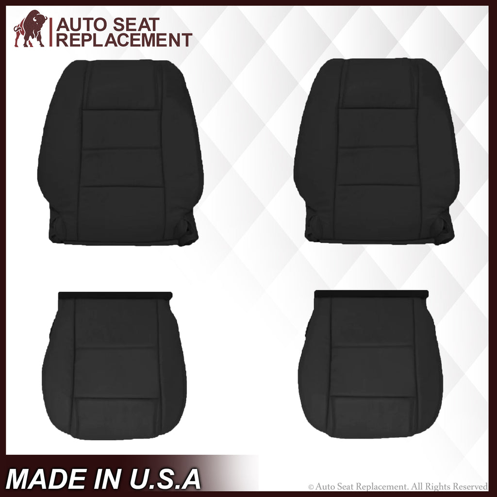 2005 2006 2007 2008 2009 Ford Mustang Coupe GT V6 Leather Seat Covers in Black
