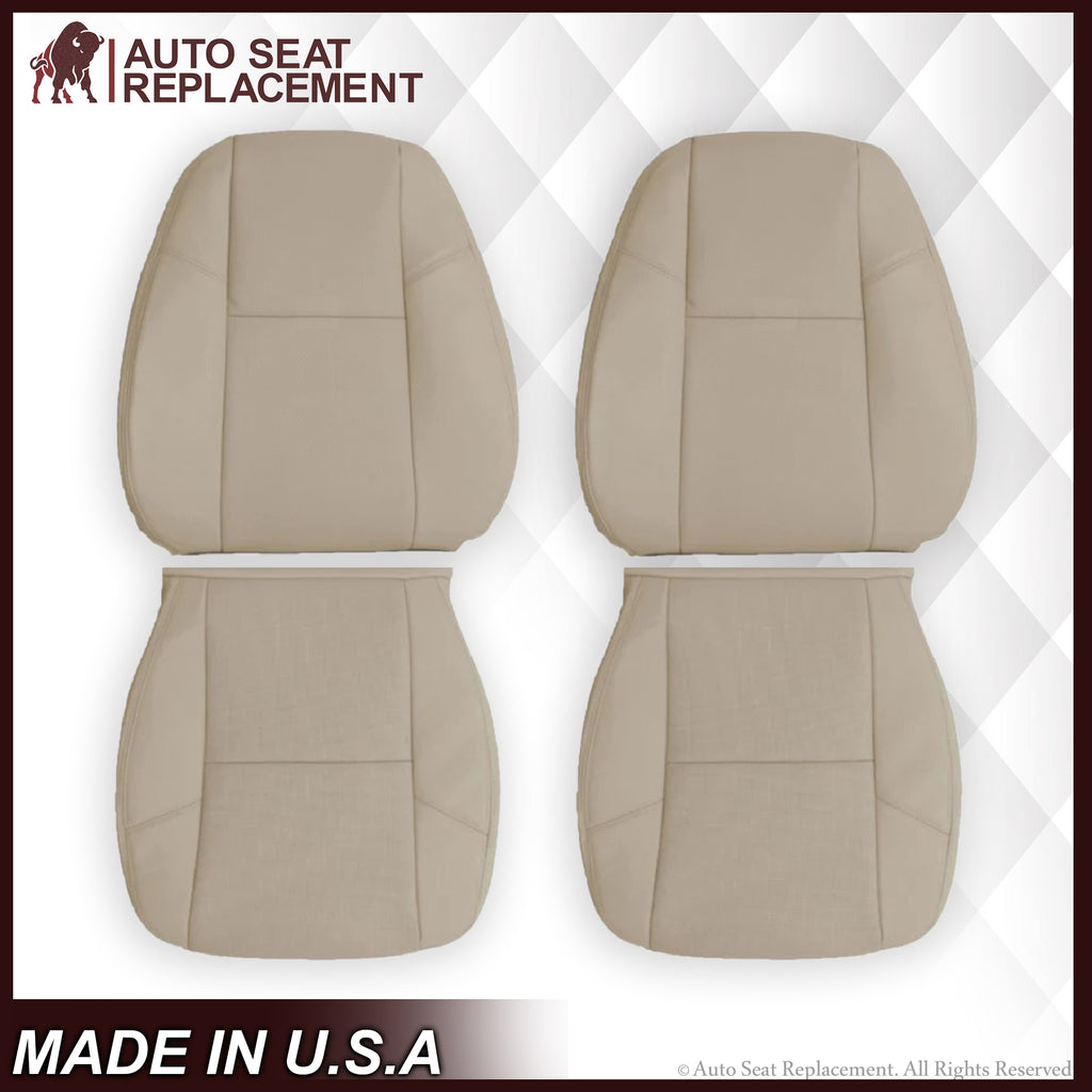 2009-2014 Cadillac Escalade Perforated Seat Cover in Light Cashmere Tan: Choose From Variation - Auto Seat Replacement