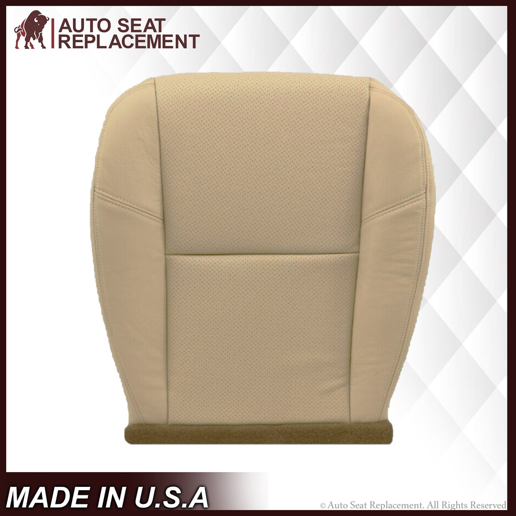 2007-2008 Cadillac Escalade Perforated Seat Cover in VERY Light Cashmere Tan: Choose From Variation - Auto Seat Replacement