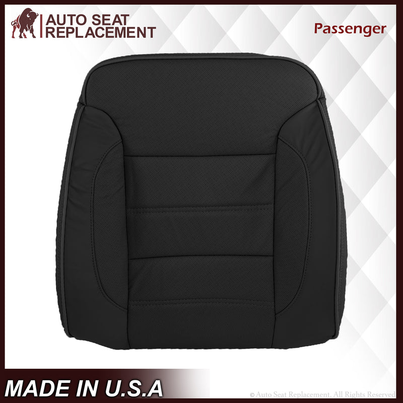 2014 2015 2016 2017 2018 2019 GMC Sierra Denali Perforated Leather Seat Cover Replacement in Black (Perforated Jet Black) - Auto Seat Replacement