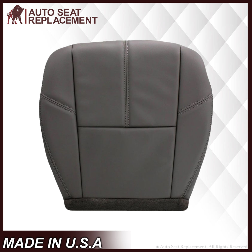 2007-2014 GMC Sierra & Chevy Silverado Work Truck Seat Cover in Dark Titanium Gray: Choose From Variation - Auto Seat Replacement