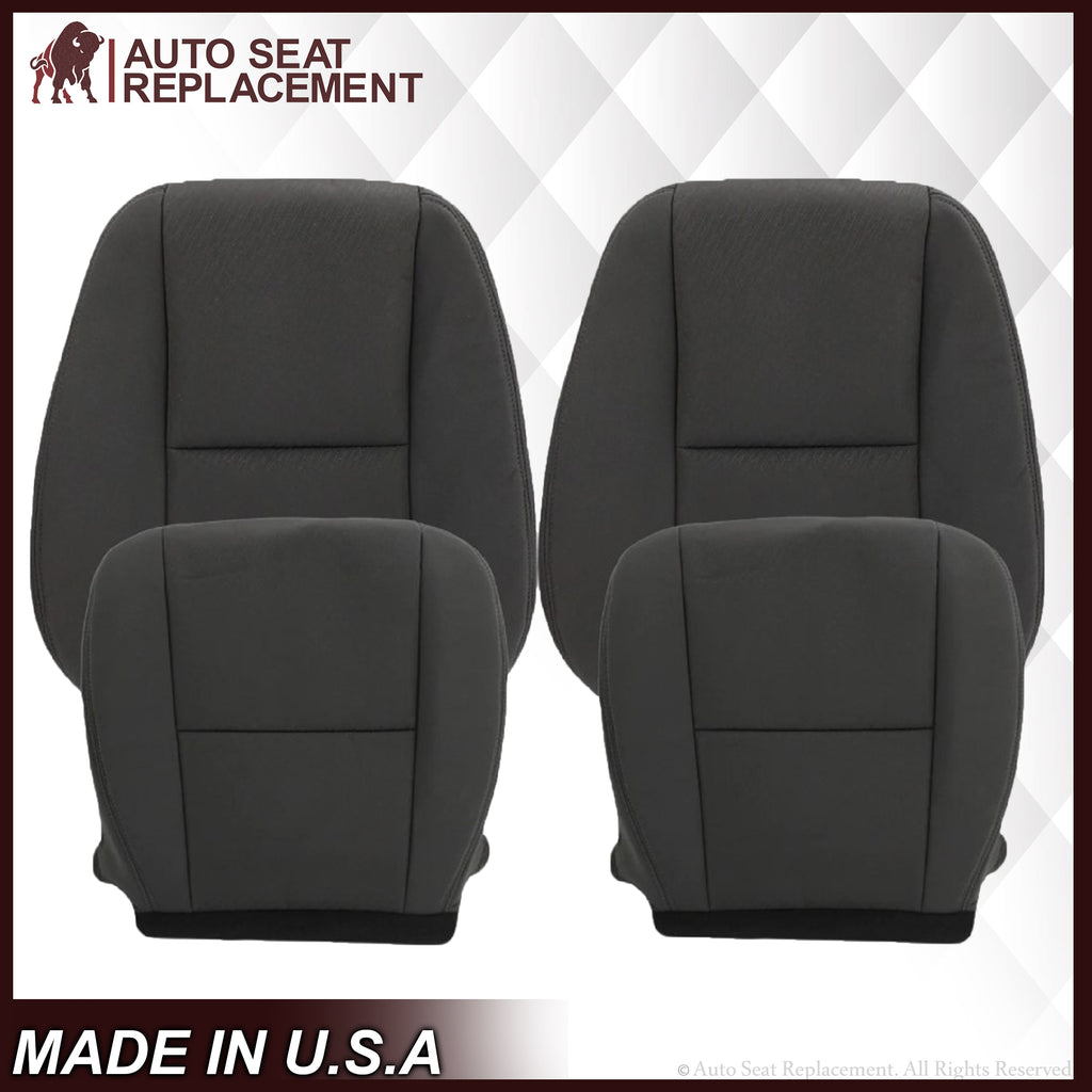 2009-2014 GMC Sierra/Yukon Cloth Seat Cover In Black: Choose From Variation - Auto Seat Replacement