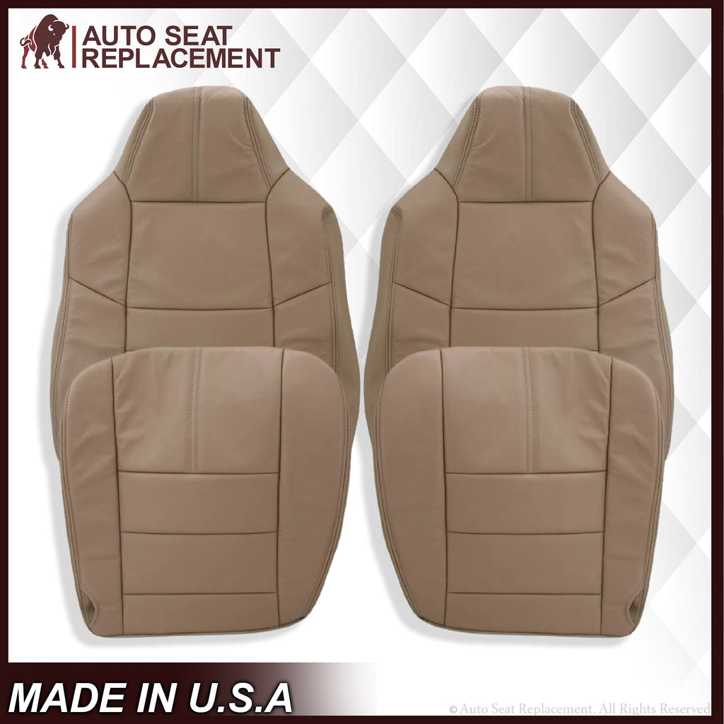 2008-2010 Ford F-250 F-350 F-450 F-550 Lariat Seat Cover in Camel Tan: Choose From Variants - Auto Seat Replacement