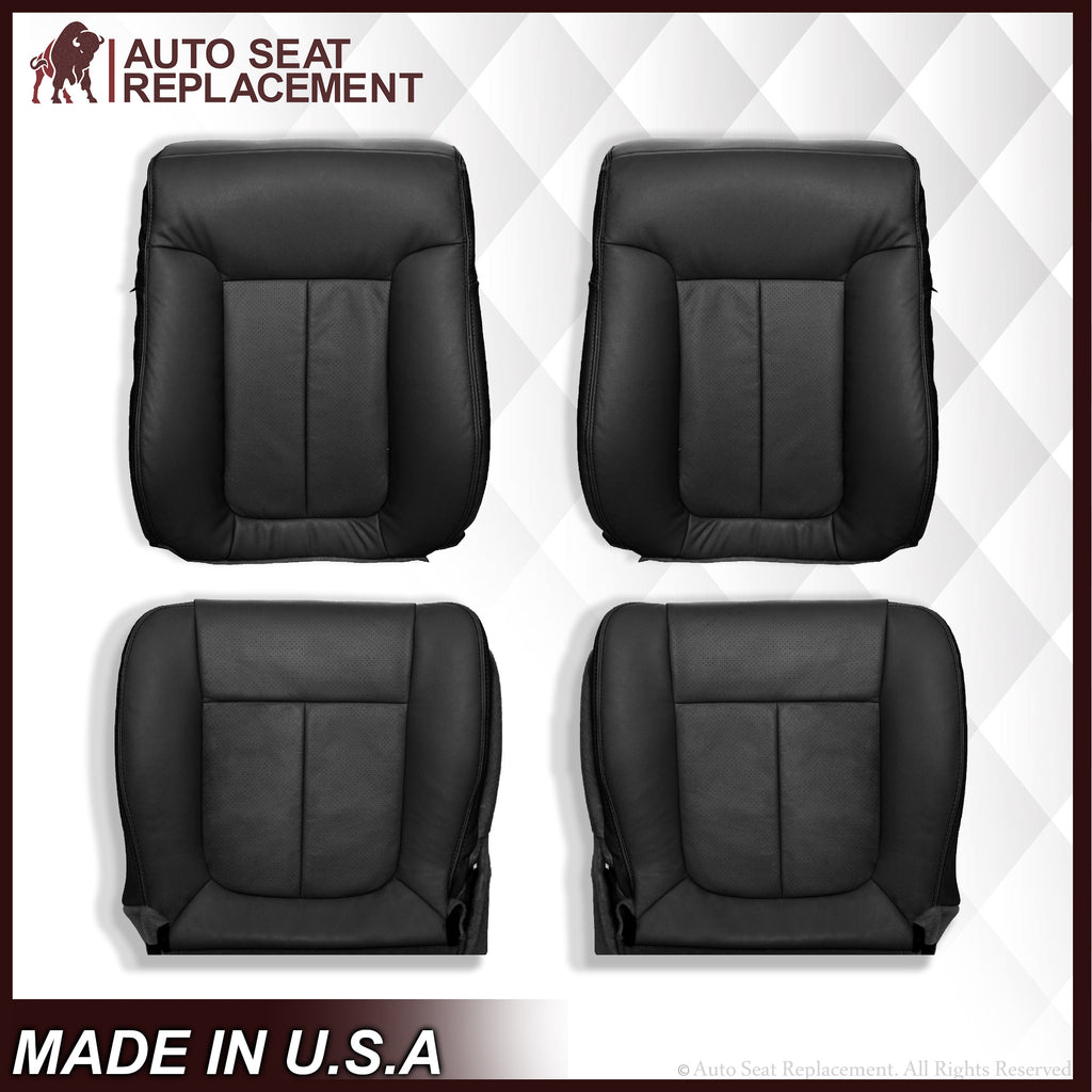 2009 2010 2011 2012 2013 2014 Ford F150 Lariat Perforated Leather Seat Cover - Auto Seat Replacement