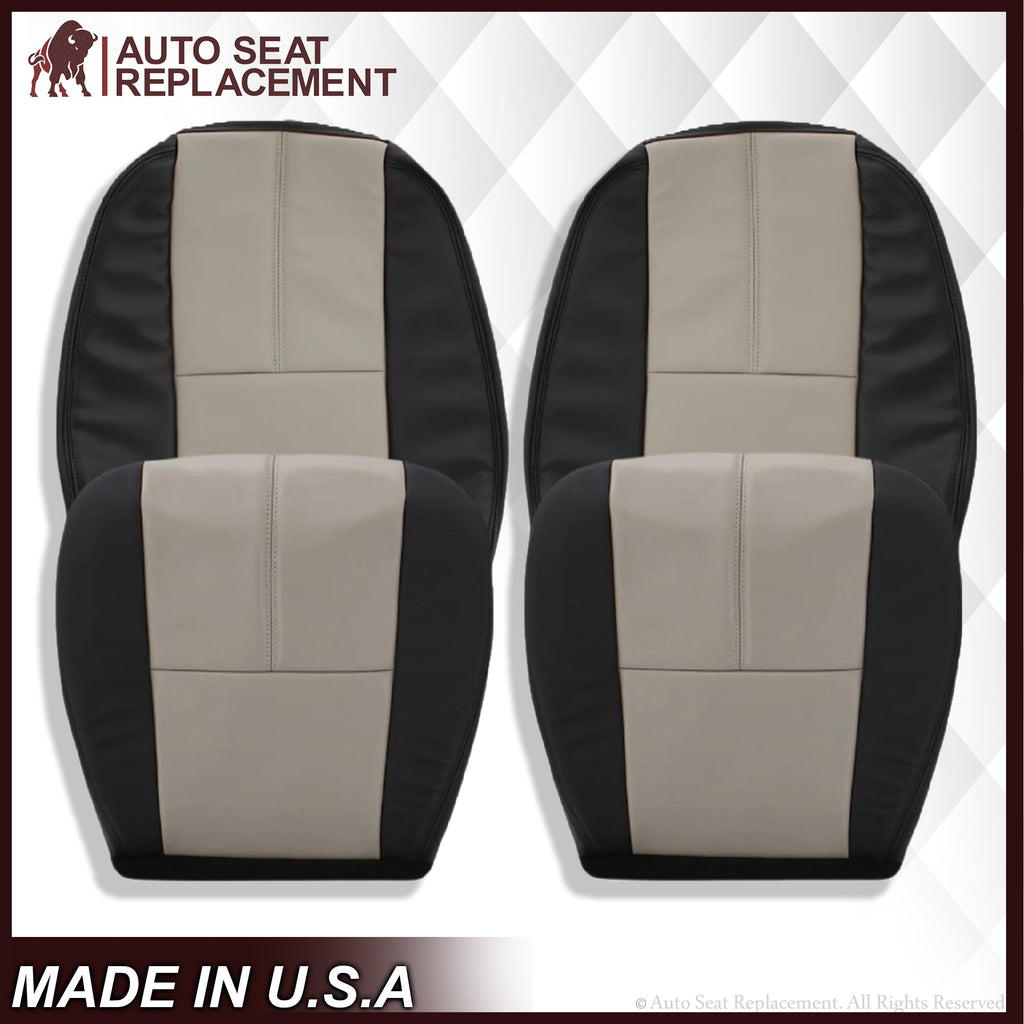 2007-2014 Chevy Silverado Seat Cover In 2tone Gray/Black: Choose From Variation - Auto Seat Replacement