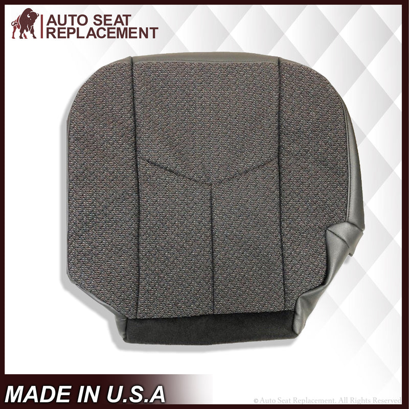 2003-2004-2005-2006- 2007 Chevy Silverado Driver/Passenger Bottom Cloth Seat Cover Dark Gray - Auto Seat Replacement