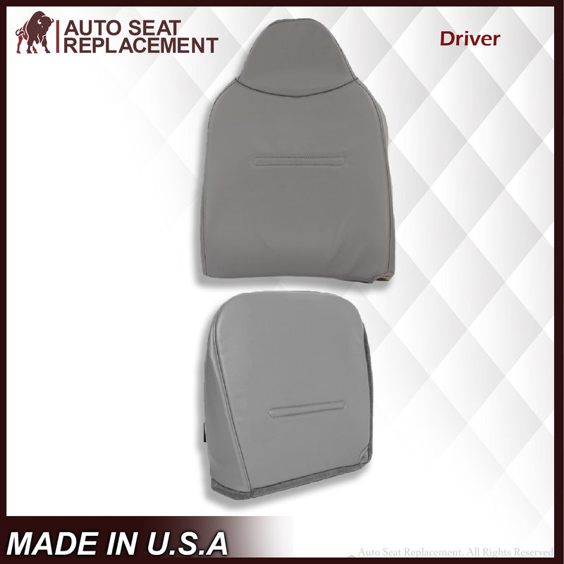 2001 2002 2003 2004 2005 2006 2007 Ford F250 F350 F450 F550 Work Truck Super Duty XL Replacement Seat Covers in Gray Vinyl - Auto Seat Replacement