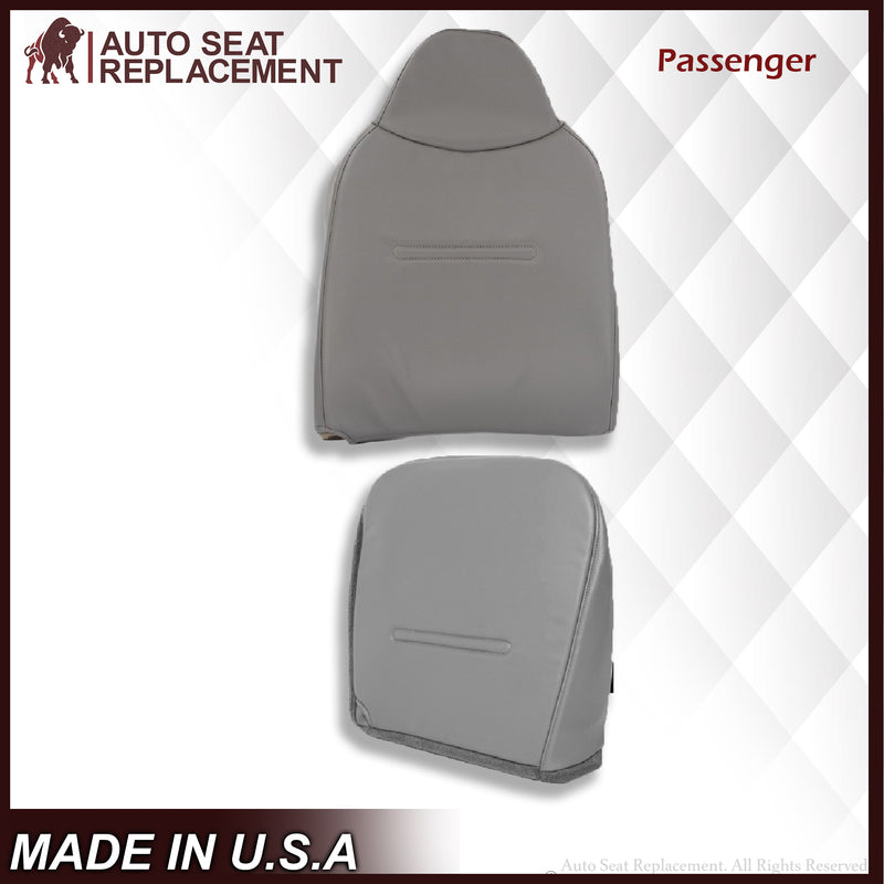 2001 2002 2003 2004 2005 2006 2007 Ford F250 F350 F450 F550 Work Truck Super Duty XL Replacement Seat Covers in Gray Vinyl - Auto Seat Replacement