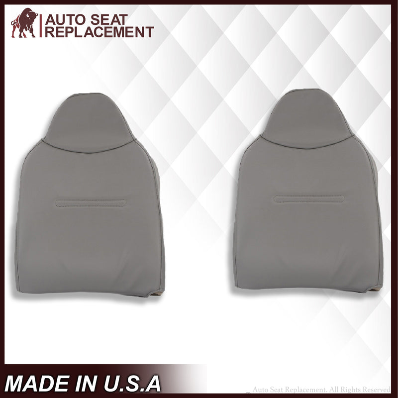 2001 2002 2003 2004 2005 2006 2007 Ford F250 F350 F450 F550 Work Truck Super Duty XL Replacement Seat Covers in Gray Vinyl - Auto Seat Replacement